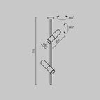 Lampa sufitowa Technical Elti IP20 2xGU10 C021CL-02B | Czarny