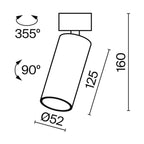 Lampa sufitowa Technical FOCUS LED IP20 x C055CL-L12B3K-W-D-B | Czarny