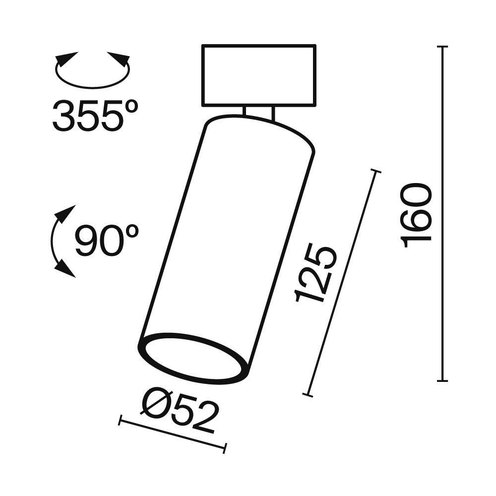 Lampa sufitowa Technical FOCUS LED IP20 x C055CL-L12B4K-W-B | Czarny
