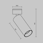 Lampa sufitowa Technical FOCUS LED IP20 x C055CL-L12W3K-W-BS | Mosiądz