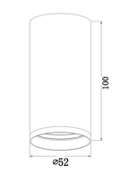 Lampa sufitowa Technical FOCUS S IP20 1xGU10 C052CL-01BS | Mosiądz