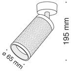 Lampa sufitowa Technical Focus Design IP20 1xGU10 C034CL-01W | Biały