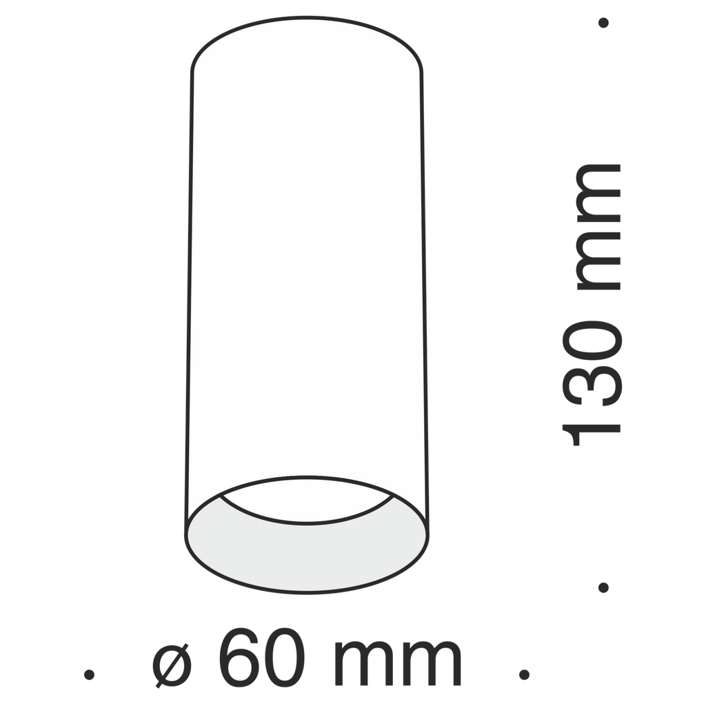 Lampa sufitowa Technical Focus IP20 1xGU10 C010CL-01W | Biały