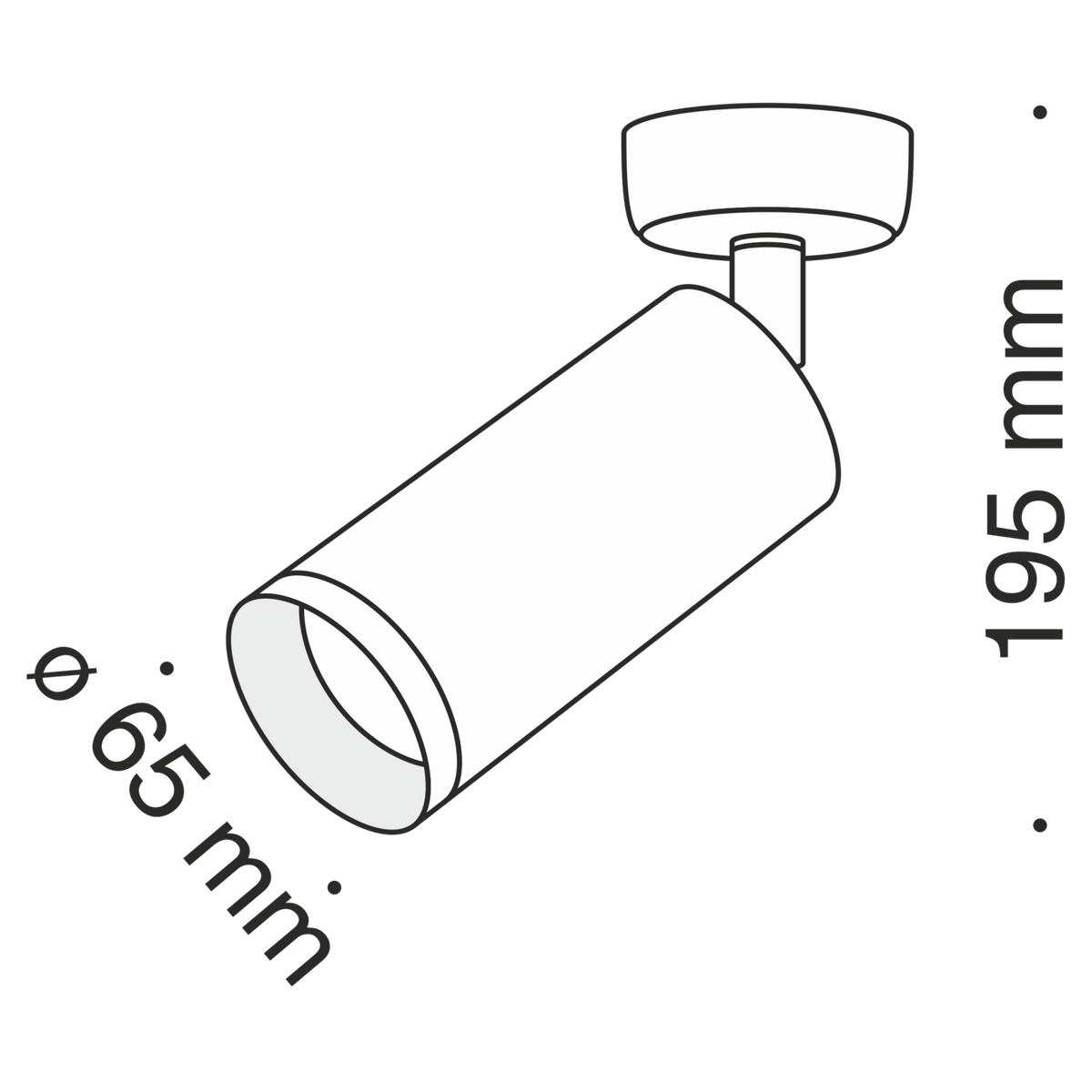 Lampa sufitowa Technical Focus IP20 1xGU10 C017CW-01MG | Matowe złoto