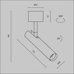 Lampa sufitowa Technical Focus T IP20 x C141CL-L125-6W3K-B | Czarny