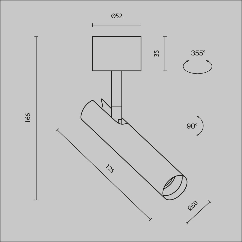 Lampa sufitowa Technical Focus T IP20 x C141CL-L125-6W3K-W | Biały