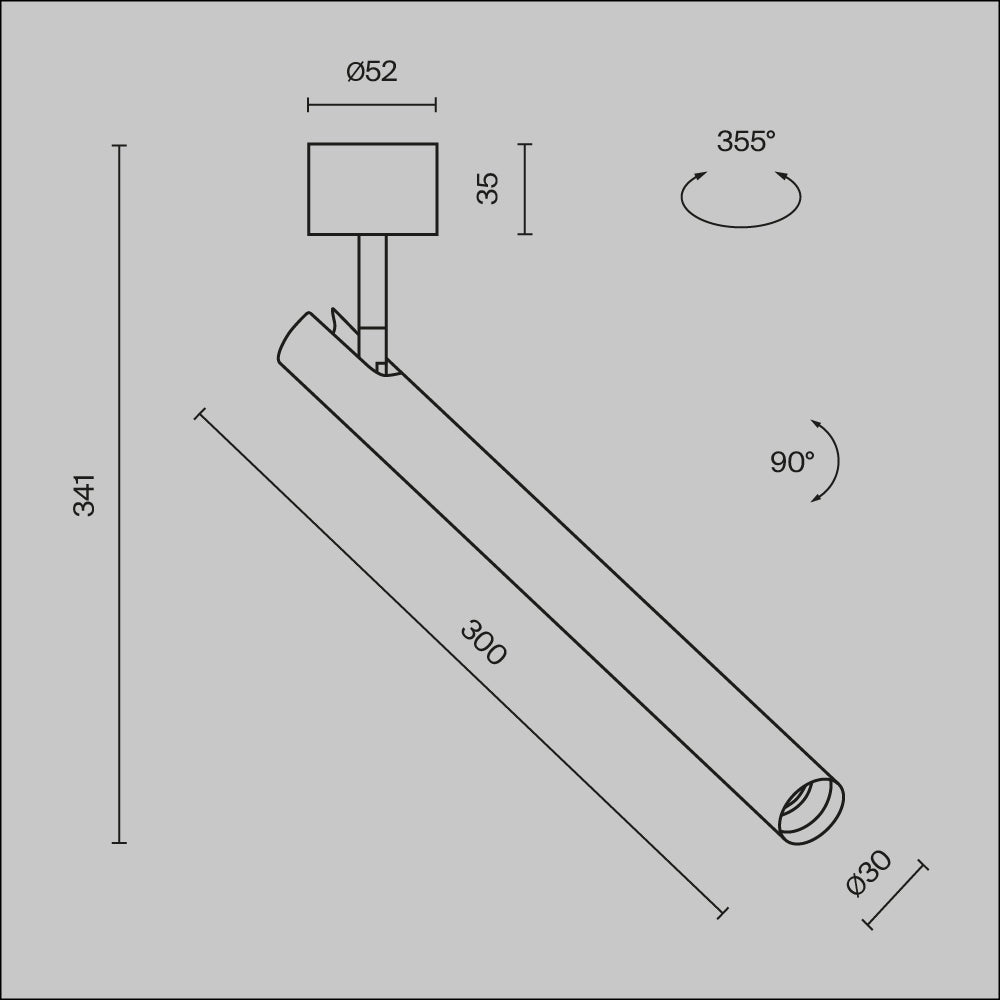 Lampa sufitowa Technical Focus T IP20 x C141CL-L300-6W3K-W | Biały