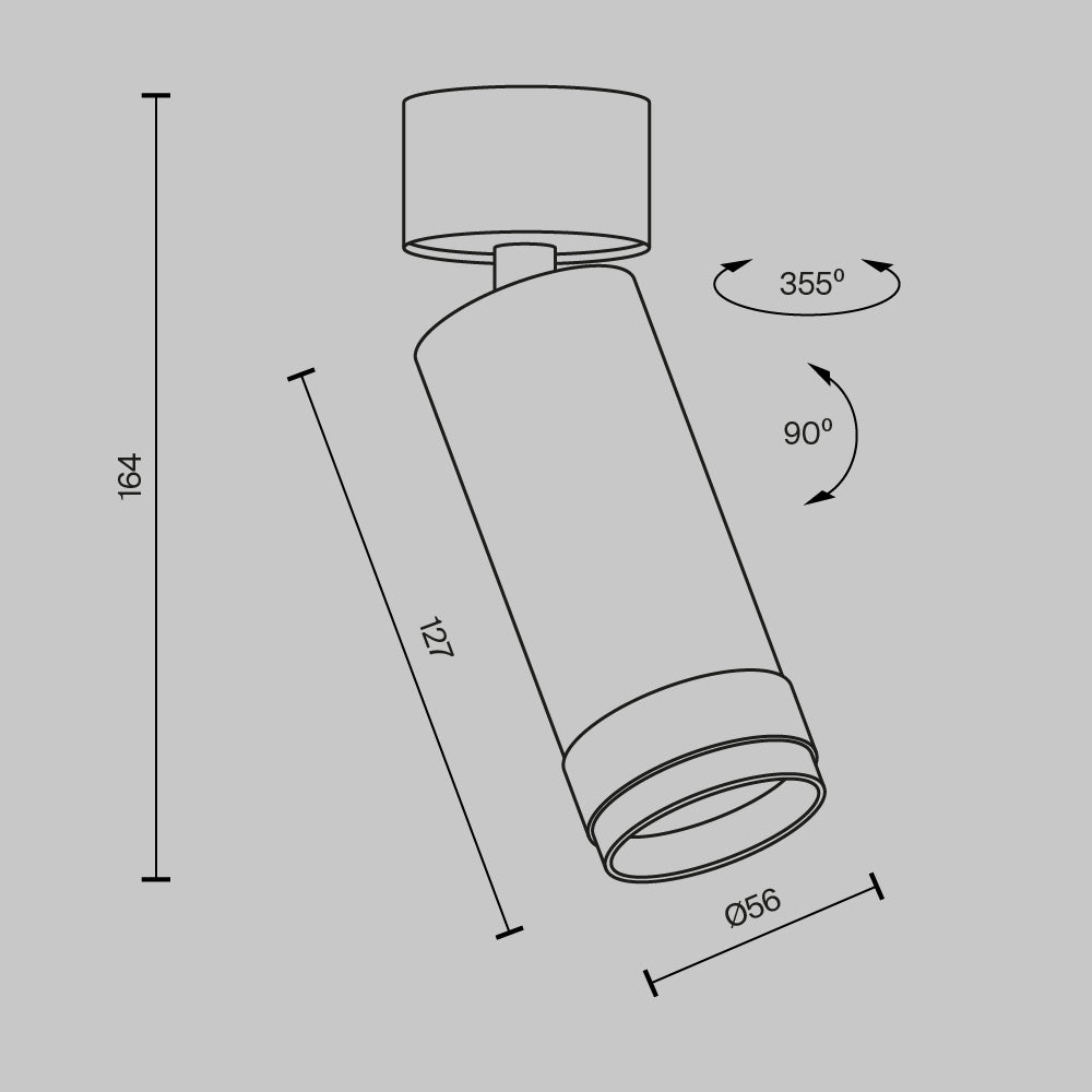 Lampa sufitowa Technical Focus Zoom IP20 x C055CL-L12W3K-Z-W | Biały