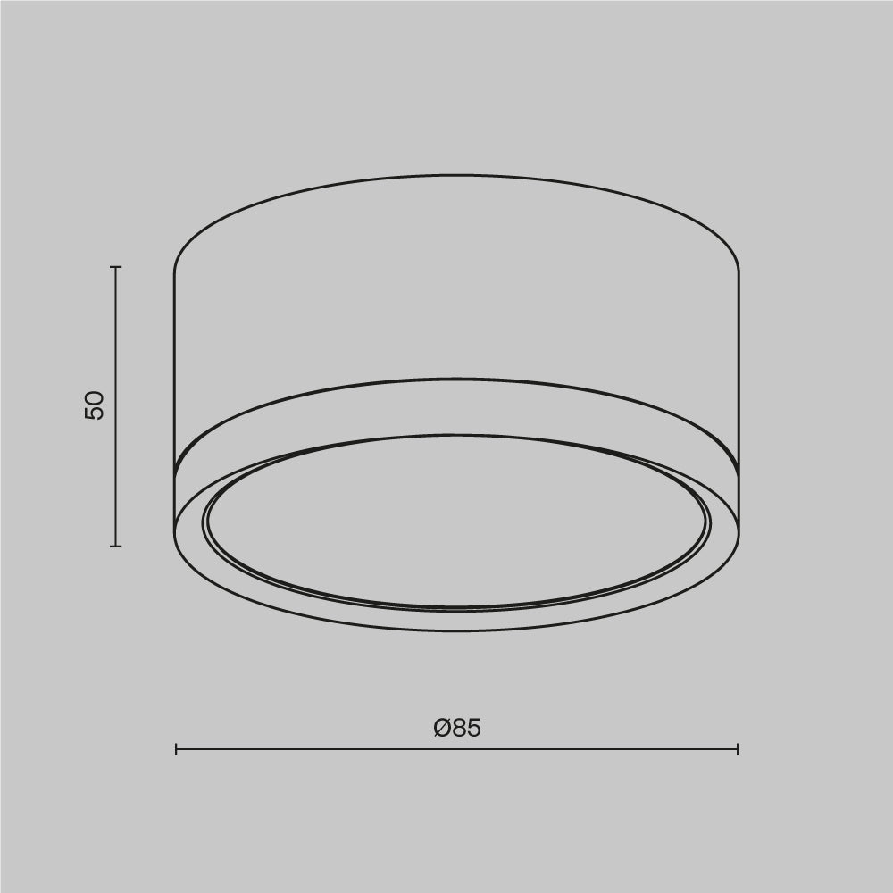 Lampa sufitowa Technical Hoop IP20 1xGX53 C086CL-GX53-SRD-B | Czarny