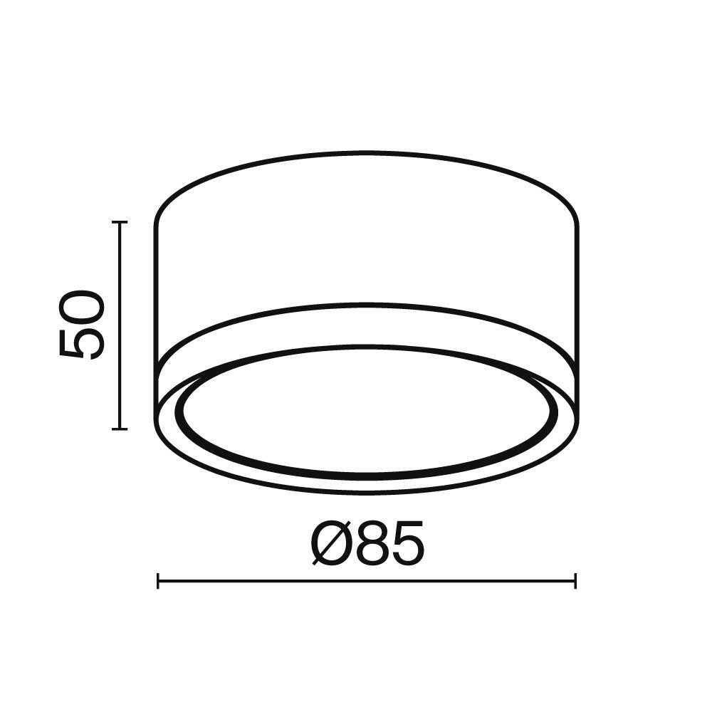 Lampa sufitowa Technical Hoop IP20 1xGX53 C086CL-GX53-SRD-B | Czarny