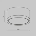 Lampa sufitowa Technical Hoop IP20 1xGX53 C086CL-GX53-SRD-BG | Czarny ze złotem