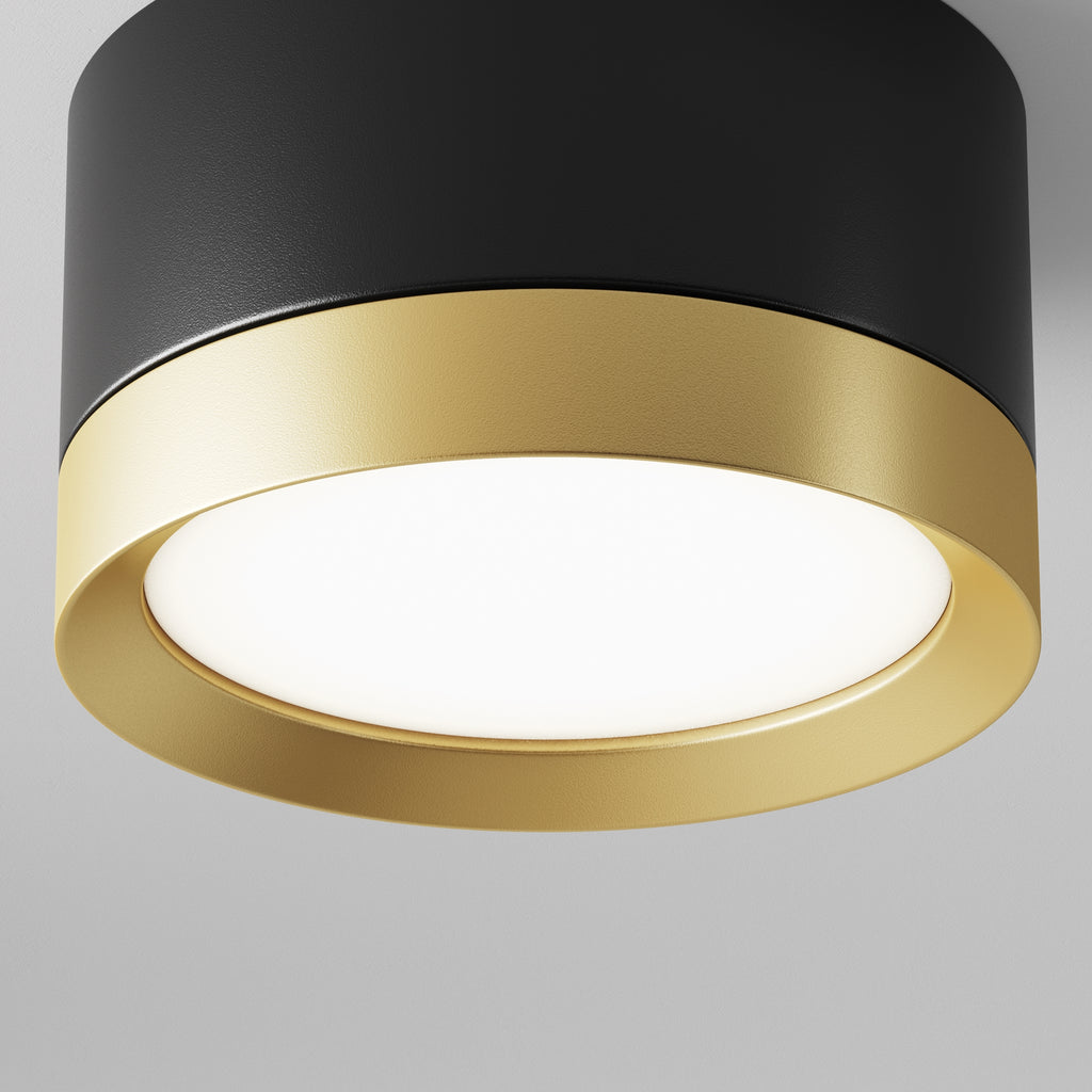 Lampa sufitowa Technical Hoop IP20 1xGX53 C086CL-GX53-SRD-BG | Czarny ze złotem