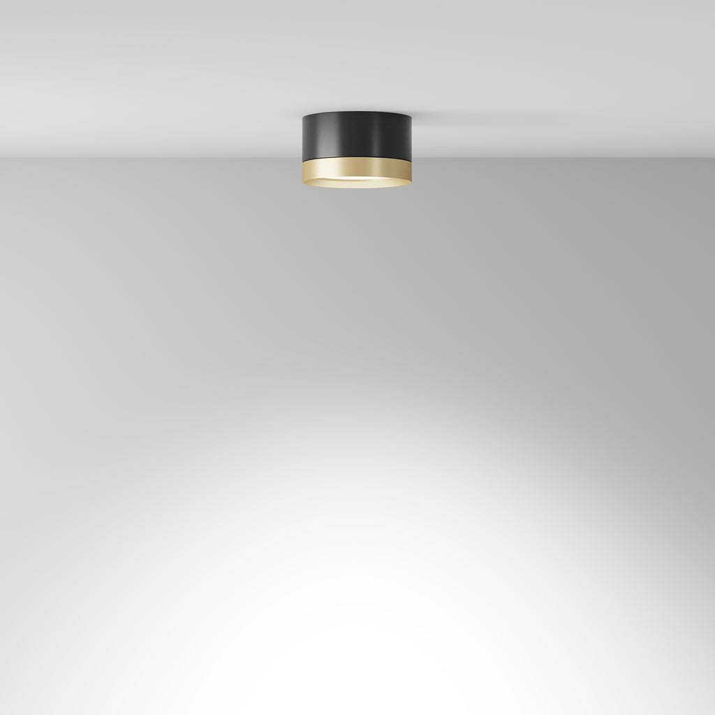 Lampa sufitowa Technical Hoop IP20 1xGX53 C086CL-GX53-SRD-BG | Czarny ze złotem