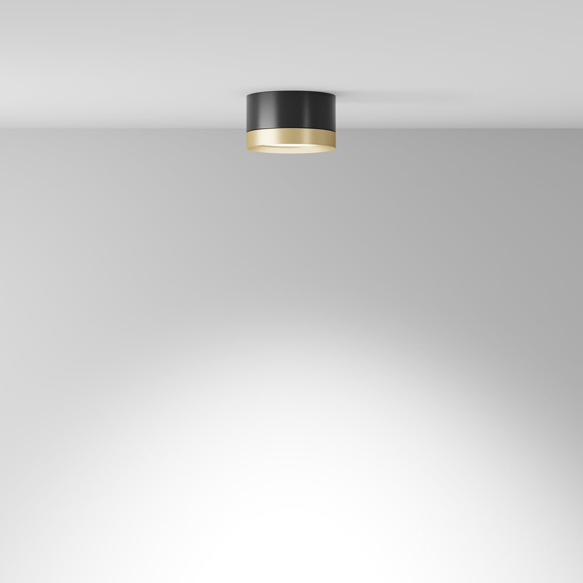Lampa sufitowa Technical Hoop IP20 1xGX53 C086CL-GX53-SRD-BG | Czarny ze złotem
