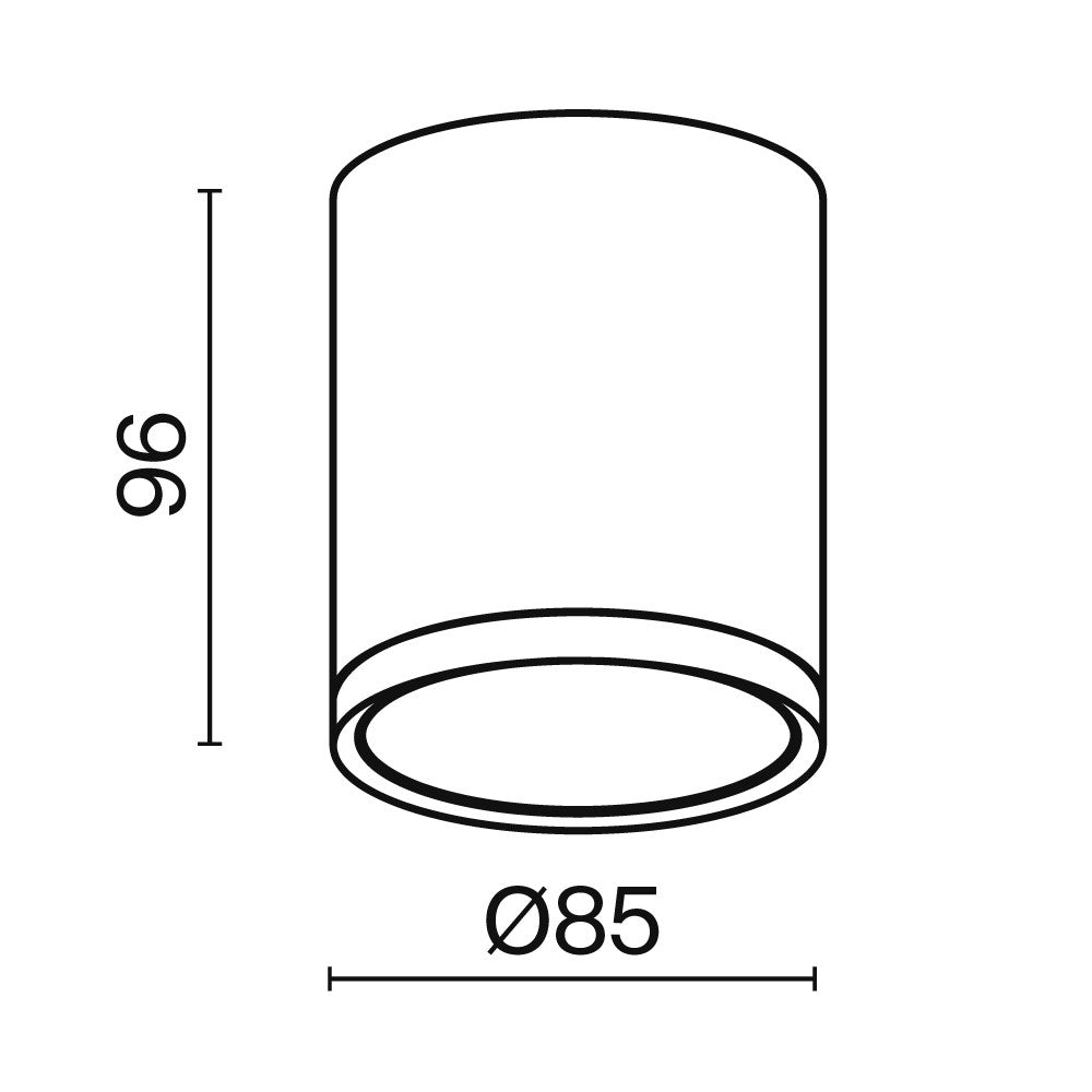 Lampa sufitowa Technical Hoop IP20 1xGX53 C086CM-GX53-MRD-B | Czarny