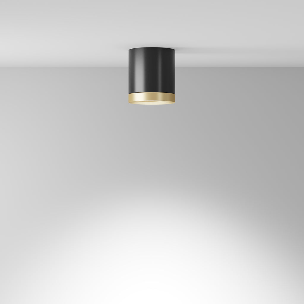 Lampa sufitowa Technical Hoop IP20 1xGX53 C086CM-GX53-MRD-BG | Czarny ze złotem