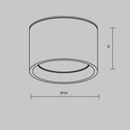 Lampa sufitowa Technical Hydra IP44 x C090CL-10W3K-B | Czarny