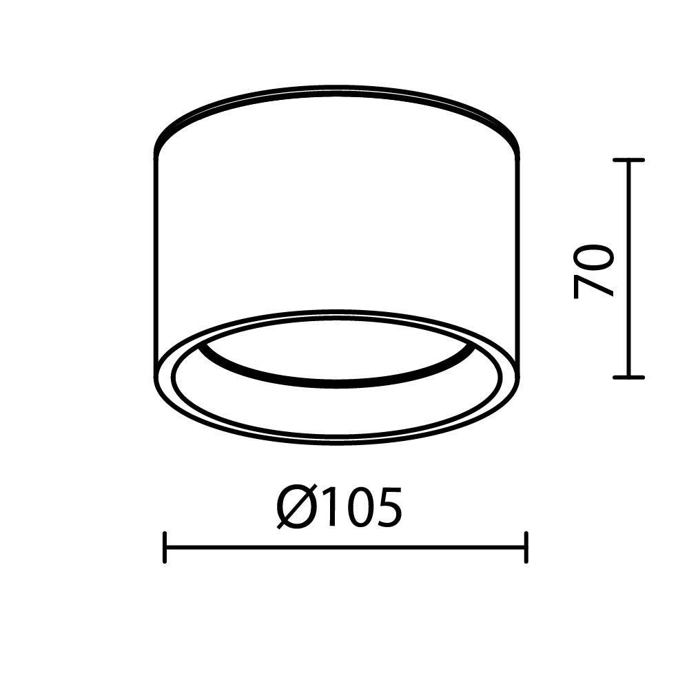 Lampa sufitowa Technical Hydra IP44 x C090CL-10W3K-B | Czarny