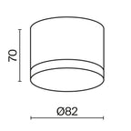 Lampa sufitowa Technical Pauline IP44 1xGX53 C087CL-GX53-W | Biały