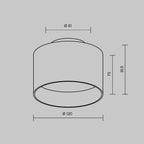 Lampa sufitowa Technical Planet IP20 x C009CW-L16W | Biały