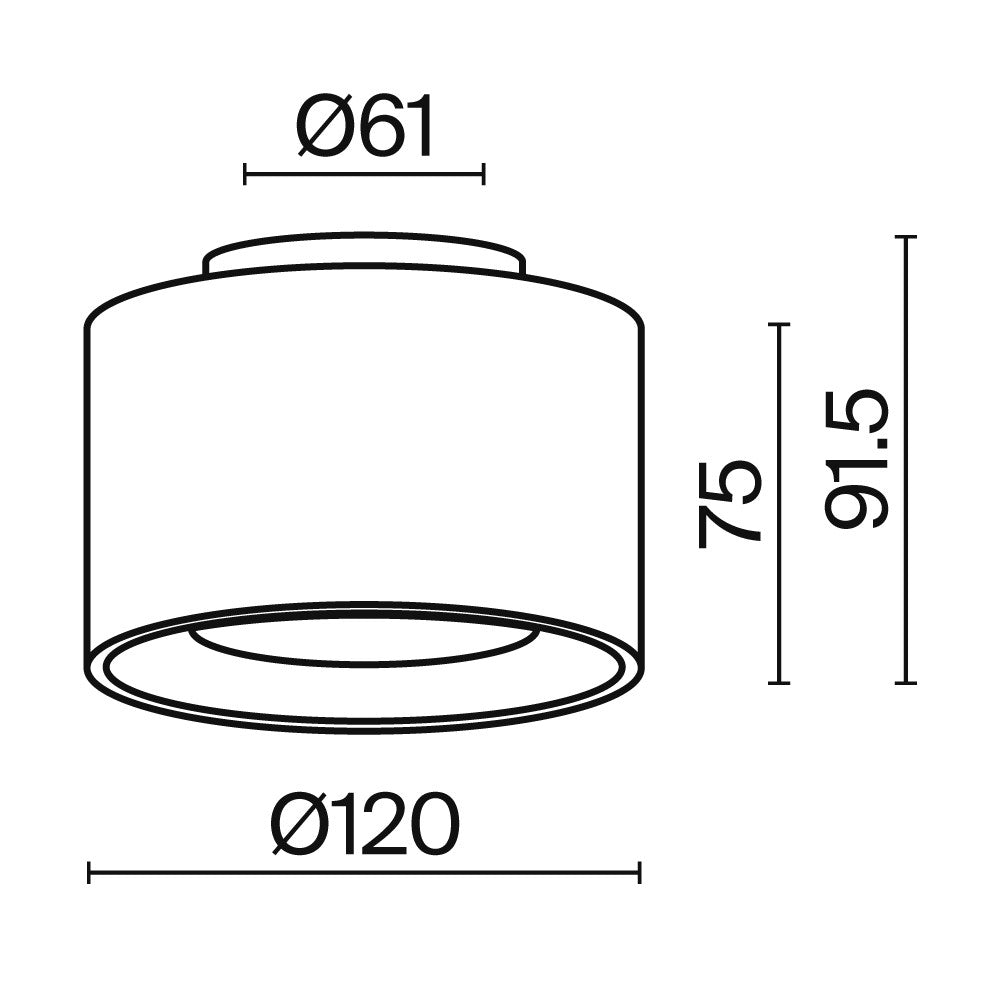 Lampa sufitowa Technical Planet IP20 x C009CW-L16W | Biały