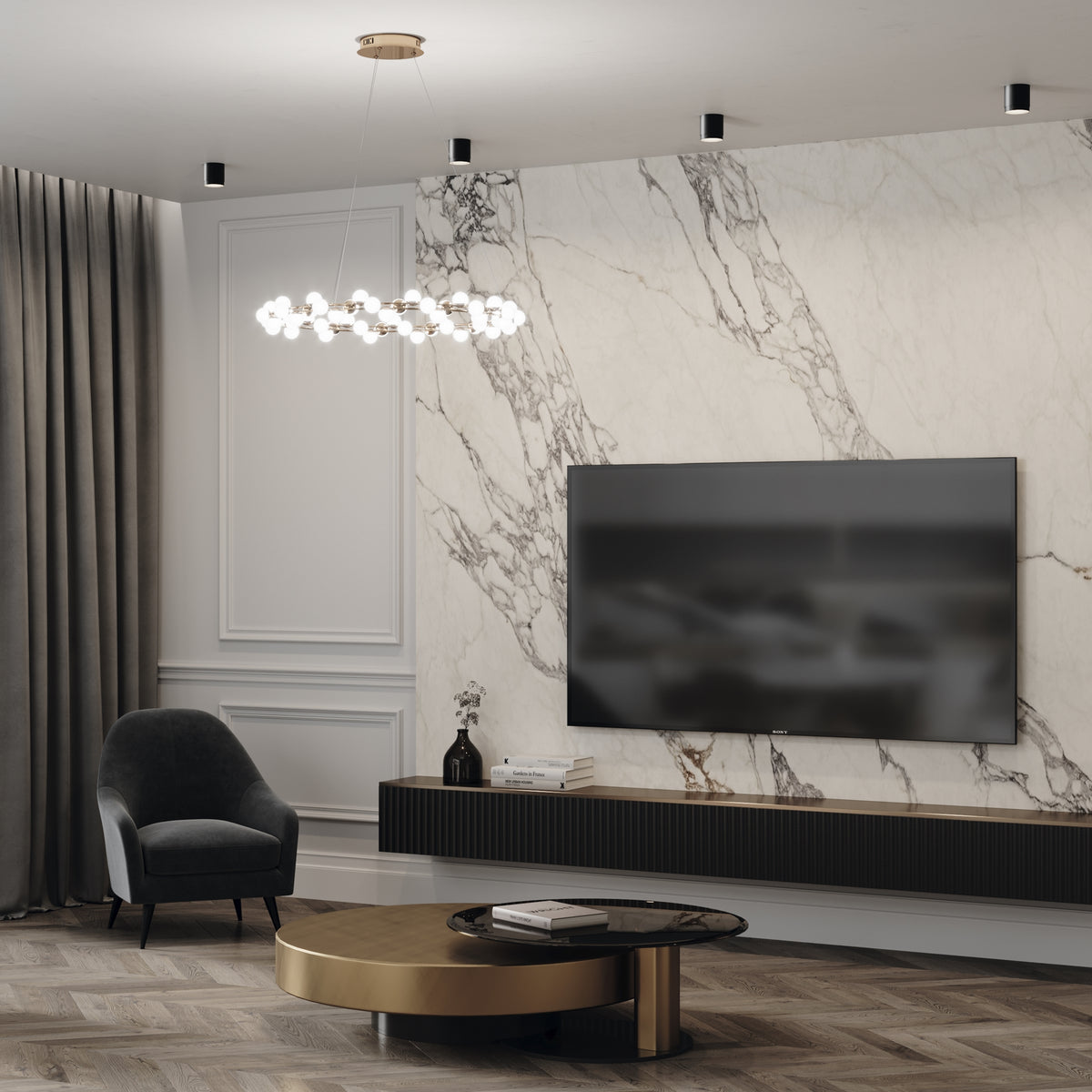 Lampa sufitowa Technical Polar IP20 1xGX53 C088CL-GX53-B | Czarny