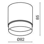 Lampa sufitowa Technical Polar IP20 1xGX53 C088CL-GX53-B | Czarny