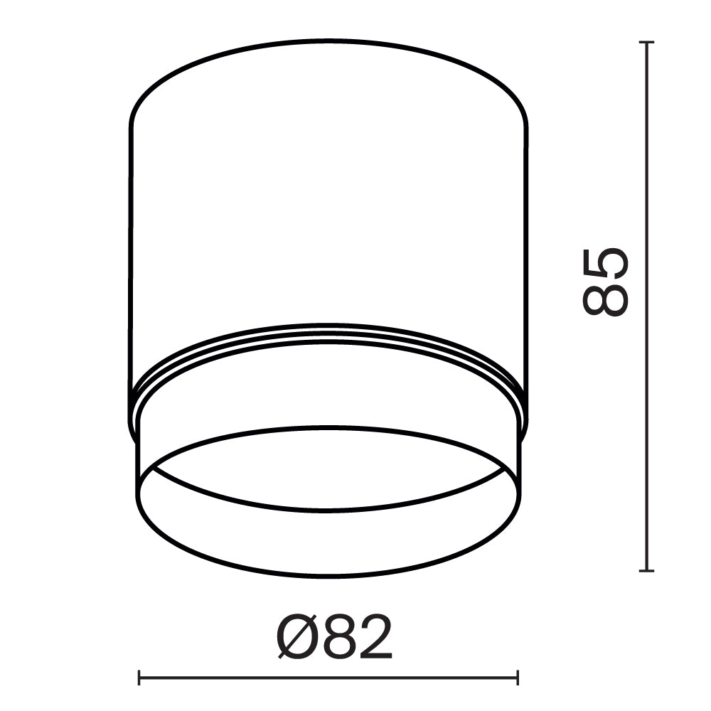 Lampa sufitowa Technical Polar IP20 1xGX53 C088CL-GX53-B | Czarny