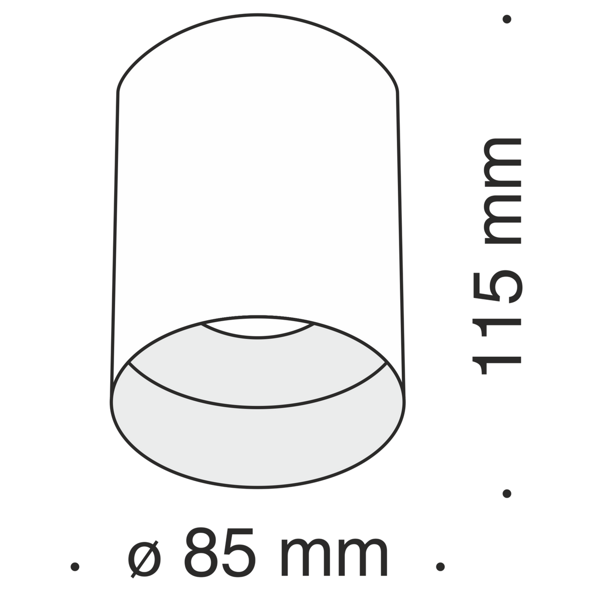 Lampa sufitowa Technical Slim IP20 1xGU10 C014CL-01W | Biały