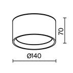 Lampa sufitowa Technical Vega IP20 x C089CL-15W3K-W | Biały