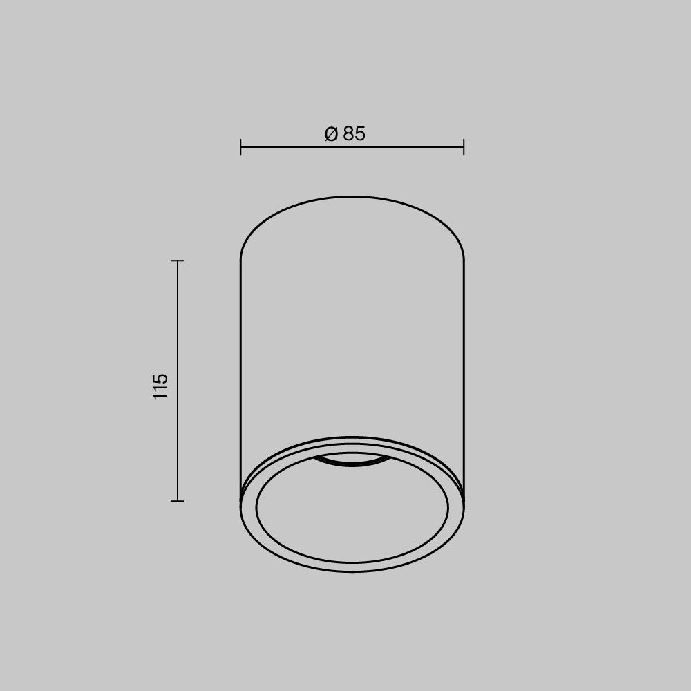 Lampa sufitowa Technical Zoom IP54 1xGU10 C029CL-01W | Biały