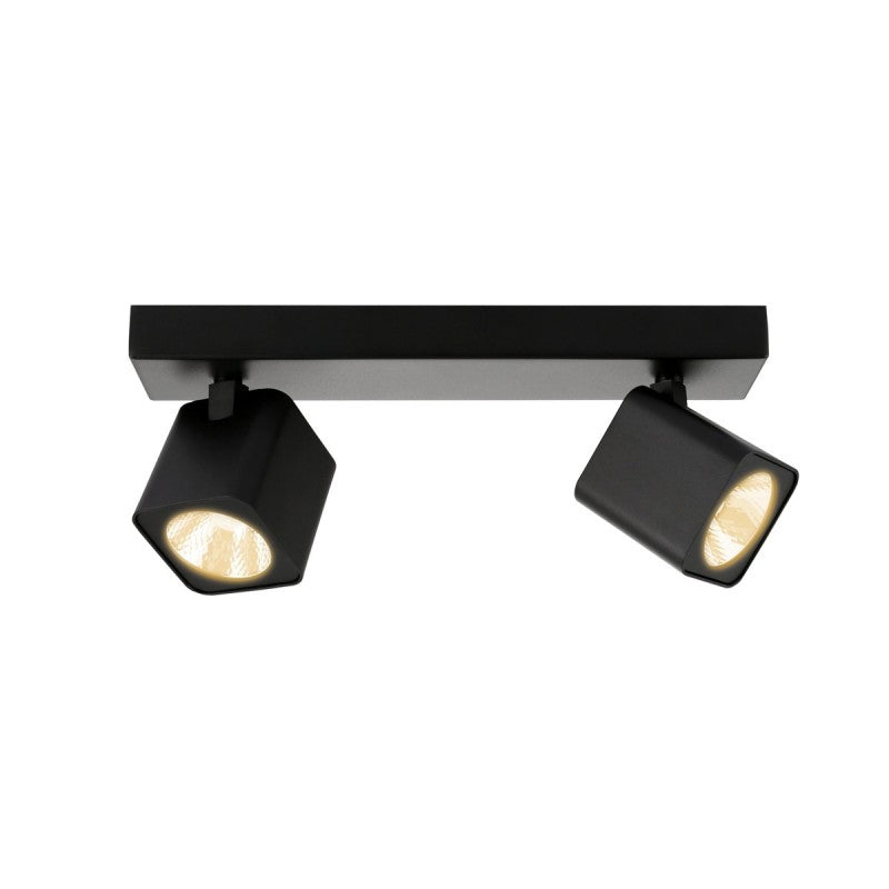 Lampa sufitowa reflektor AVIERO dł. 28cm 10W 2xLED neutralna biel 4000K | czarny
