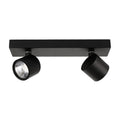 Lampa sufitowa reflektor BONIVA dł. 28,5cm 10W 2xLED ciepła biel 3000K | czarny
