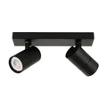 Lampa sufitowa reflektor Laconi dł. 28,5cm 2xGU10 | czarny