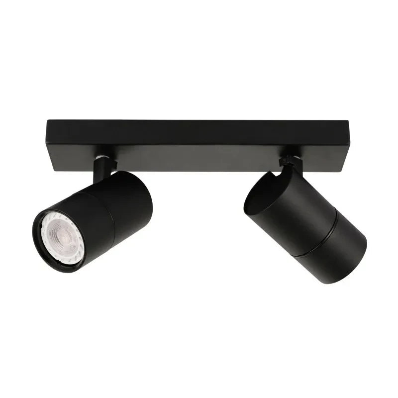 Lampa sufitowa reflektor Laconi dł. 28,5cm 2xGU10 | czarny