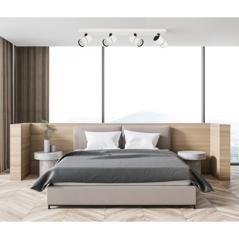 Lampa sufitowa reflektor Laconi dł. 64,5cm 4xGU10 | biały