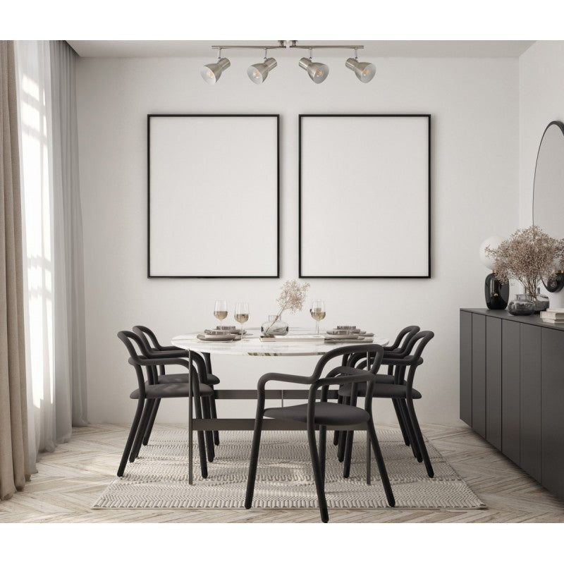 Lampa sufitowa reflektor RIADO 60cm 4xE14 | nikiel