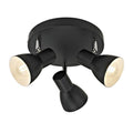 Lampa sufitowa reflektor RIADO śr. 8cm 3xE14 | czarny