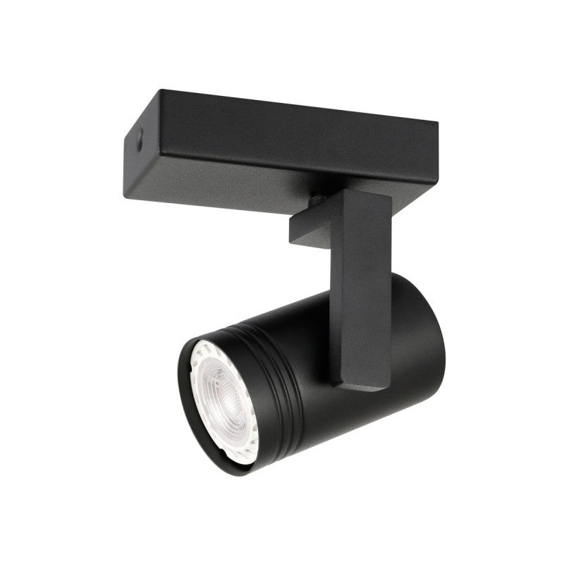 Lampa sufitowa reflektor SPIELA dł. 11cm GU10 | czarny
