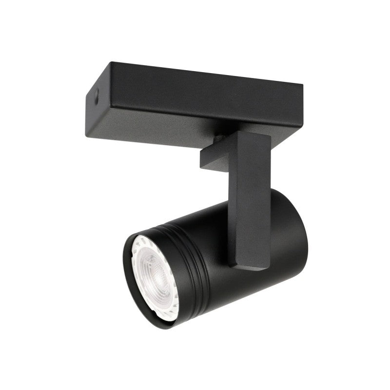 Lampa sufitowa reflektor SPIELA dł. 11cm GU10 | czarny