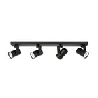 Lampa sufitowa reflektor SPIELA dł. 64cm 4xGU10 | czarny