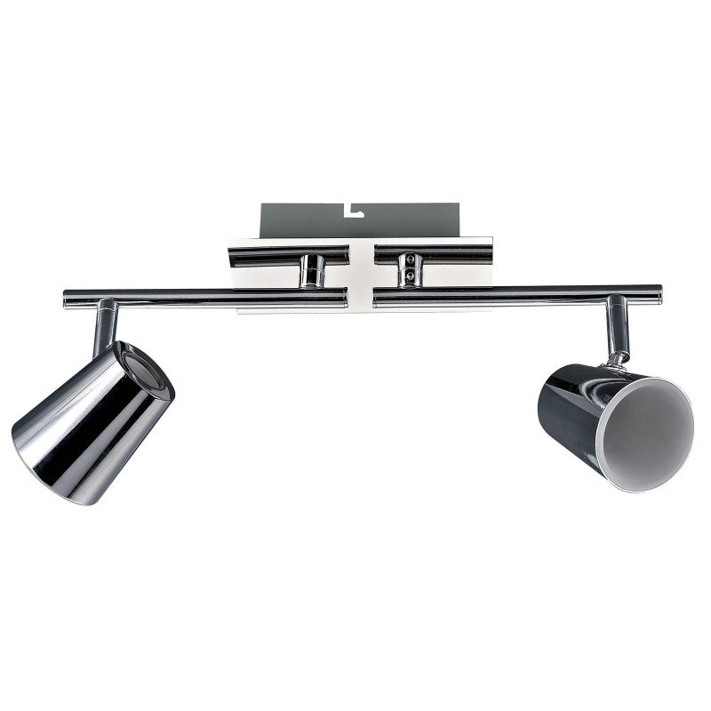 Lampa sufitowa reflektor dł. 12cm 10W LED ciepła biel 3000K | chrom