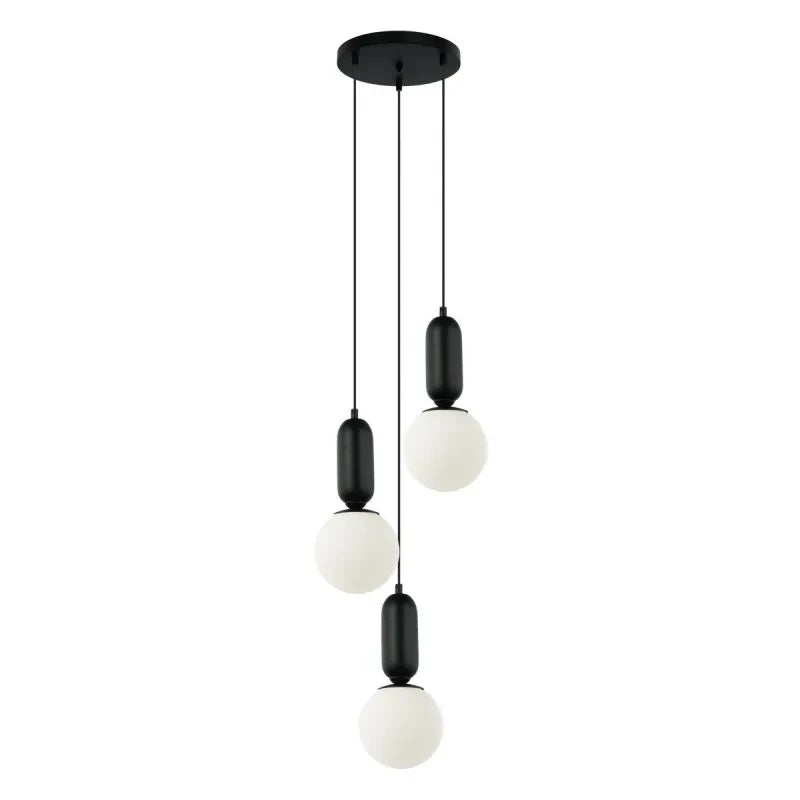 Lampa wisząca ALDEVA śr. 40cm 3xE27 | czarny