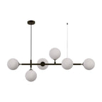 Lampa wisząca ALISA, czarny/biały, 6x40W E14