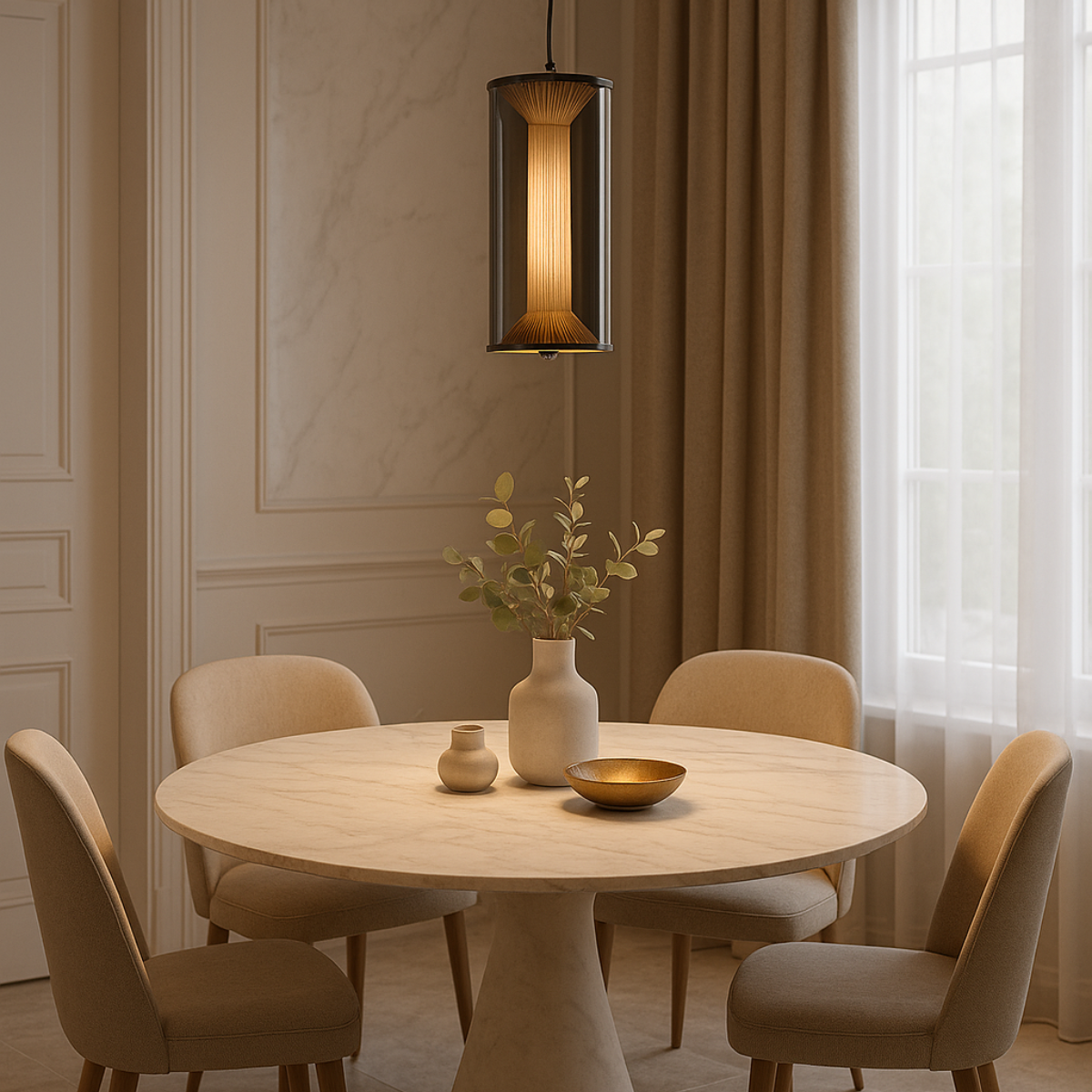 Lampa wisząca Aeris dymna LED CCT