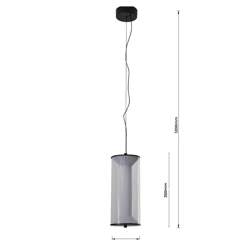 Lampa wisząca Aeris transparentna LED CCT