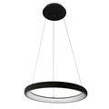 Lampa wisząca Alessia śr. 51cm 40W LED barwa ciepła 3000K | czarny/biały
