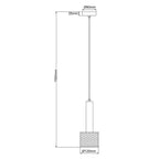 Lampa wisząca Amo czarna 1xE27