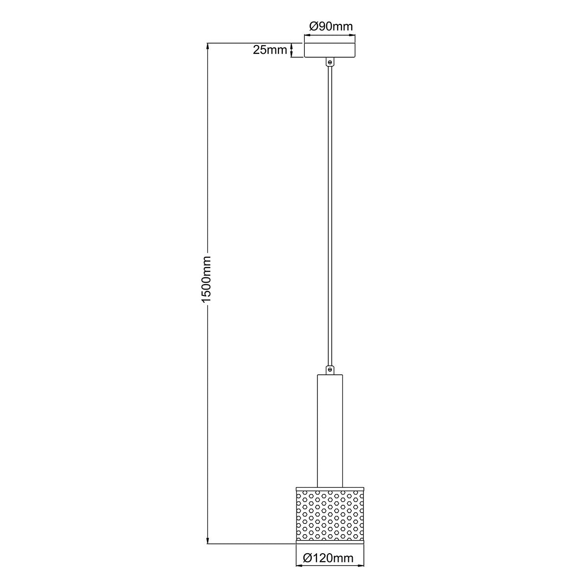 Lampa wisząca Amo czarna 1xE27