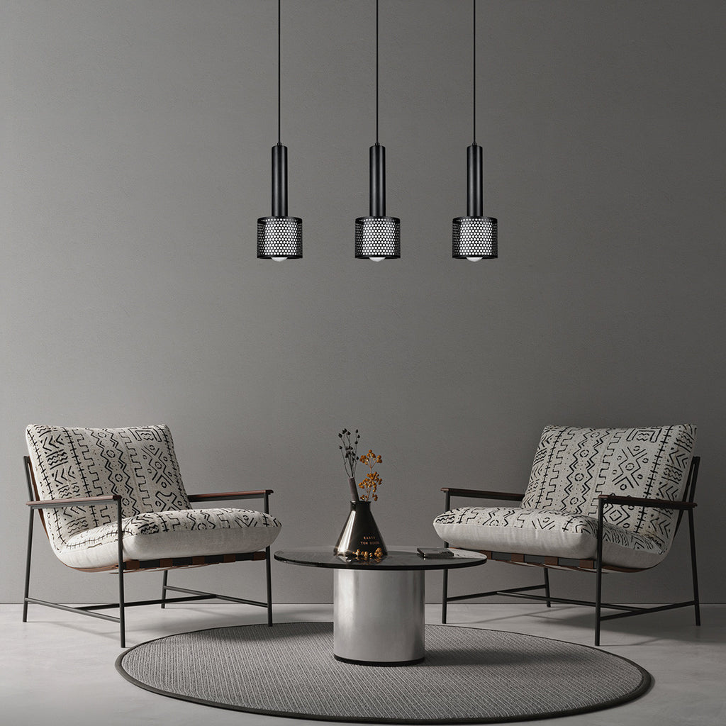 Lampa wisząca Amo czarna 3xE27